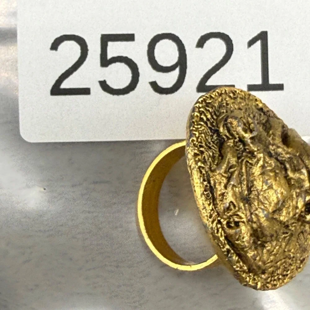Taurus Ring Zodiac Gold Tone‎ Bull Celestial Horoscope Adjustable Size 5.5